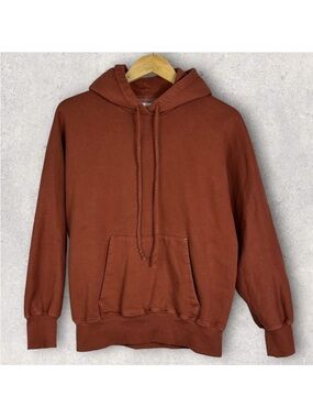 Aritzia‎ Wilfred Free Hoodie Copper Brown Size 1 Small Fleece Sweatshirt Boho S